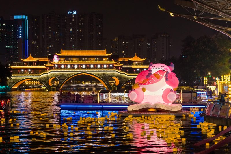 电竞与城市文化全城开运  胖胖龙好运乐园燃动成都